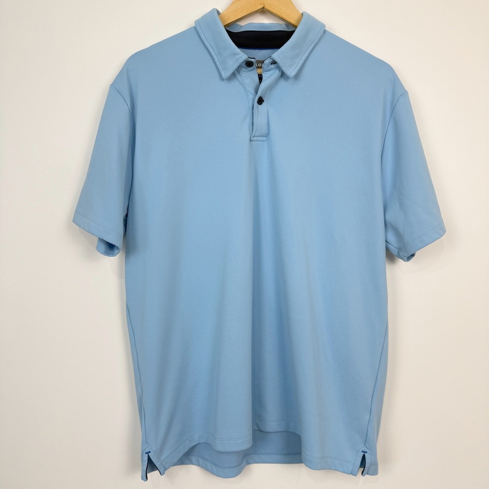 Twillory Performance Polo Shirt Mens XL Blue Athleisure Golf Sportswear‎